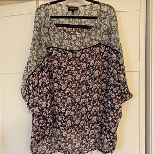 Lane Bryant floral blouse